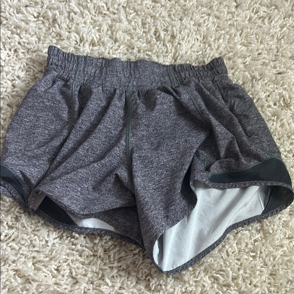 Lululemon Athletica Gray Athletic Shorts Moisture-Wicking
